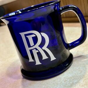 Rolls Royce Luxury Dealership Coffee Mug Blue Glass